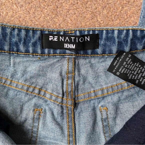 P.E Nation The Colonial Jean Mid-Rise Cropped Denim Jeans Size 27 - Picture 14 of 16